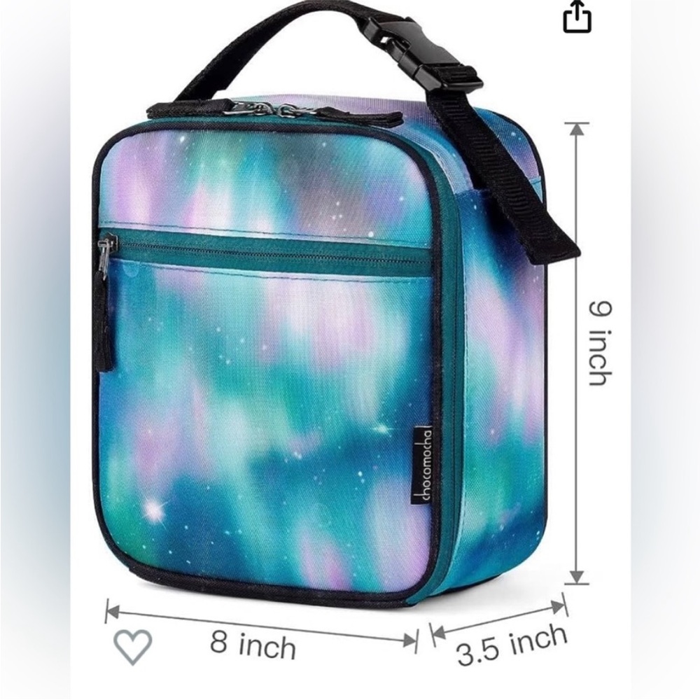 Brand New Chocomocha purple/ blue/green ombré galaxy Lunchbox